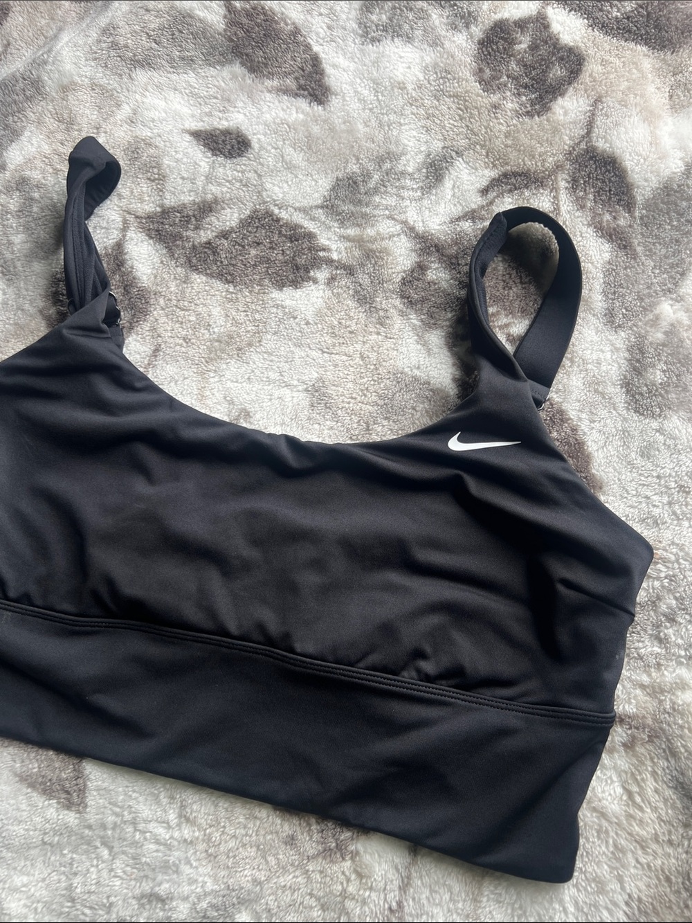 Nike Black Sports top with White Swoosh